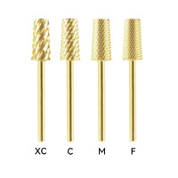 OEM tungstène acier 7.0mm 5 en 1 mèches coupe croisée foret à ongles supprimer SC conique baril R coupe coupe croisée peu
