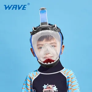 Nuovi bambini ad alta trasmissione della luce immagine chiara antigraffio Anti-esplosione HD Vision Diving Snorkel Mask