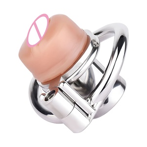 FRRK Metal Chastity Cage Penis Lock Male Chastity Device Wearable Vagina BDSM Bondage Restraint Device Sex <b>Toy</b> <b>for</b> <b>Man</b> - Product Image 4