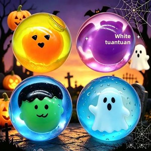 Best-seller transfrontalier : Balle anti-stress souple à rebond lent, phosphorescente, à base de mélasse, pour Halloween, Thanksgiving et Noël - Product Image 1