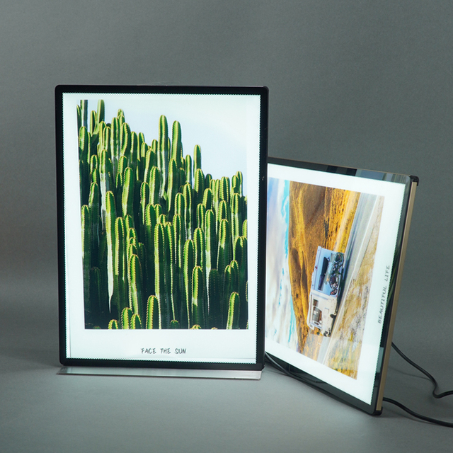Led Lightbox for Photos Wall Light Box Lighting up Photo Boxes