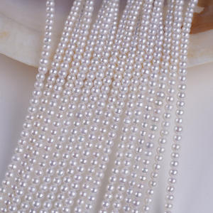 Wholesale Natural Freshwater 3-3.5mm <b>Loose</b> <b>Pearls</b> Semi-Finished Necklace Beads DIY Jewelry Materials - Product Image 2