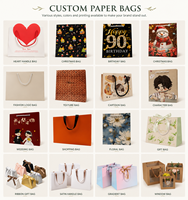 Sac en papier blanc personnalisé avec poignée, impression de logo pour bijoux, mode, emballage cadeau, sac de shopping, promotion de marque