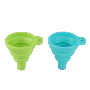 Food Grade Silicone Funnel Foldable Kitchen Use Funnel For Filling Bottles And Canning Jars