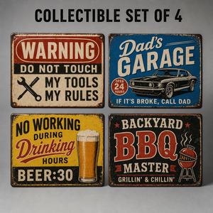Insegne Vintage in Metallo Personalizzate per Garage, Stile Retrò Stazione di Servizio, Decorazione Murale per Casa, 8x12 Pollici, Poster per Officina Auto d'Epoca - Product Image 5