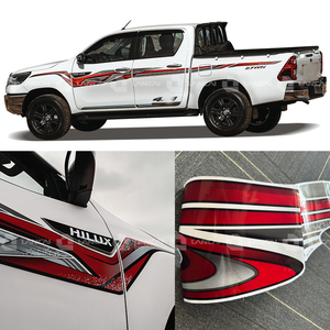 Nuovi Adesivi Laterali in PVC per Auto Personalizzabili con <span class=keywords><strong>Logo</strong></span> Grafico Moderno Strisce Riutilizzabili per Hilux Double Cab 2025 - Product Image 6