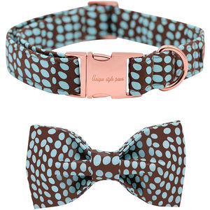 De Metal oro rosa hebilla ajustable Collares de perro arco corbata Collares - Product Image 5