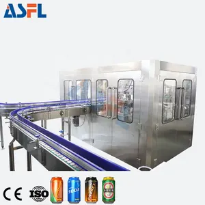 3000BPH Soft Drinks Canning Equipment Beer Can Filling Line Filling Machine