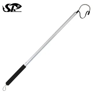 SUPERIORFISHING 104cm 370g Stainless Steel Gaff Grip Holder Hook Shape Fishi Controller Spear Crank Sea Gripper Control CW16