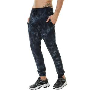 2021 gros léger décontracté Joggers pantalon brodé taille moyenne Tye Dye Sweat porter pour hommes - Product Image 2