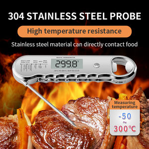 Thermomètre numérique pour aliments, barbecue, viande, à lecture instantanée, étanche, aimant puissant, métal, haute précision, best-seller - Product Image 3