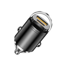 Portable 45W type-c PD Mini chargeur de voiture QC3.0 adaptateur rapide anneau tirer conception 2 Ports USB adaptateur de voiture électrique universel 2-en-1