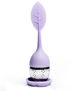 Infuseur de boule de thé <span class=keywords><strong>pop</strong></span> créatif en acier inoxydable avec poignée en silicone pour feuilles mobiles ou tisane - Product Image 3