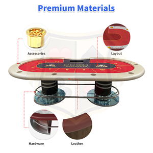Mesa <span class=keywords><strong>de</strong></span> Póker Texas Hold'em Profesional, Ovalada, Personalizada, Clásica, Premium, Antigua, para Juegos <span class=keywords><strong>de</strong></span> Casino <span class=keywords><strong>de</strong></span> Lujo - Product Image 3