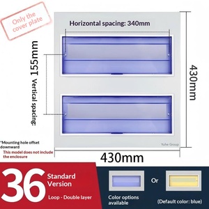 36 Way Custom Iron Panel for Distribution Box PZ30 Circuit Breaker Cover Plate 4-30 Way Electrical Enclosure Front Door - Product Image 2