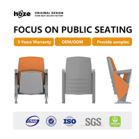 Chaise d'auditorium moderne en fer HOZE HS-VIP03 pour l'église, les cérémonies religieuses, les salles de conférence et les stades sportifs - Conception ergonomique personnalisable