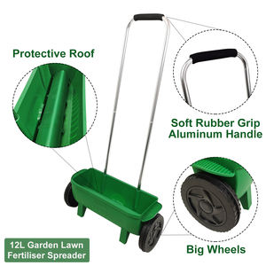 Vertak 12L Grass and <strong>Lawn</strong> Seed <strong>Spreader</strong>, <strong>Lawn</strong> Feed <strong>Fertiliser</strong> <strong>Spreader</strong> with Large Wheels &amp; Adjustable Setting <strong>Spreader</strong> Rate - Product Image 3