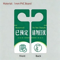 Porte-clés personnalisés en PVC de 1 mm pour poignées de porte, imprimés avec des messages de rappel pour les salles de diffusion et de podcast (Air / On Break Reminder Tags)