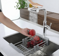 Robinet de cuisine et de salle de bain à poignée unique en acier inoxydable 304, eau chaude/froide, avec douchette extractible et capteur de mouvement – Meilleures ventes