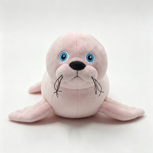 Peluche de foca rosa personalizado, peluche de foca, peluche de foca bebé, juguete de peluche de animal marino - Product Image 3