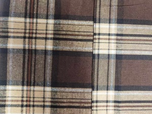 Tissu à carreaux teint en fil T/C 21S doux au toucher, 150 GSM, brossé simple face, idéal pour chemises d'extérieur et sacs automne-hiver - Product Image 5