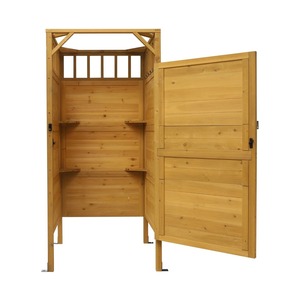 Cabina <span class=keywords><strong>Doccia</strong></span> Rustica da Esterno in Cedro CSauna con <span class=keywords><strong>Soffione</strong></span> Integrato per Patio - Product Image 6