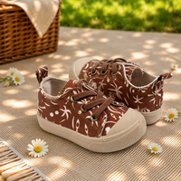 EDUBA Nouveauté Chaussures de marche antidérapantes en toile pour enfants en rose et vert pour garçons et filles