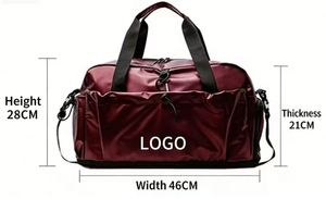 Sac de voyage en PVC avec compartiments séparés pour les objets humides et secs, portable et adapté aux voyages et aux sports - Product Image 3