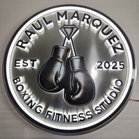 Nuevo diseño personalizado pared 3D logo Sign 3D Metal letras logo Led canal carta signo negocio signo personalizado para Fitness y boxeo