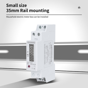 1P một pha <span class=keywords><strong>LCD</strong></span>/truy cập hiển thị <span class=keywords><strong>RS485</strong></span> Din Rail kWh Đồng hồ điện - Product Image 5