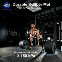 LINYIQUEEN Stoßdämpfende Rutschfeste Gummimatte Mit 30%+ Geräuschreduzierung für Mehrstöckige Fitnessräume