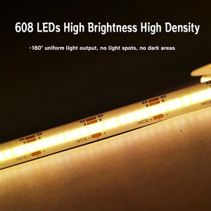 ไฟ LED แบบ COB สองสี 12V 24V ความกว้าง 5 มม. แรงดันต่ำ ติดตั้งเองได้ ไฟเส้นสำหรับตกแต่งภายในบ้าน - Product Image 2