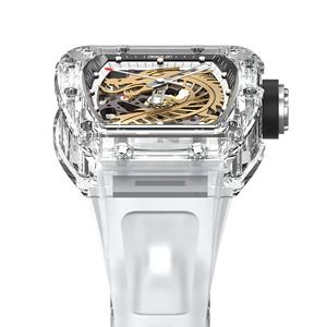 CRONUSART kendi marka 44mm safir cam mekanik İzle OEM ODM görünür hareketi Hollow geri toplanabilir - Product Image 6