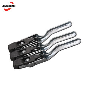 Loquet à ressort latéral en acier, poignée de verrouillage pour basculeur, <span class=keywords><strong>fermoir</strong></span> de buffet avec plaque de fixation - Product Image 2