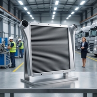 Intercooler de camion de haute qualité OEM WG9112530269 pour SINO TRUCK HOWO, camion de transport, taille du cœur 720*618, réservoir en aluminium