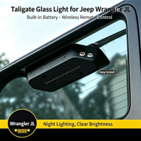 Feu arrière de chargement à LED avec batterie intégrée pour Jeep Wrangler JL 18-24, lumière du jour 6000K, indice de protection IP65, angle de faisceau 120°, commande par interrupteur