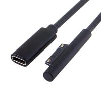 Microsoft Surface Pro 6/5/4/3 Go Book Adaptateur d'alimentation USB Type C Câble de charge FM 15V 3A PD Chargeur Tresse Blindage Stock