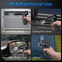 Mini ventilateur à jet extérieur sans fil, souffleur de poussière sans balais, pour ordinateur, 6000mAh, flux d'air, forte soufflage de neige