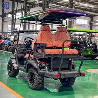 Voiturette de golf électrique CAMP homologuée pour la route, 4 places, mini-voiturette de golf pour usage en golf et en station balnéaire