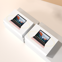 Boîte d'emballage de luxe pour ordinateur portable avec logo personnalisé Boîte d'emballage magnétique en forme de livre avec fermeture Boîte rigide pour ordinateur portable