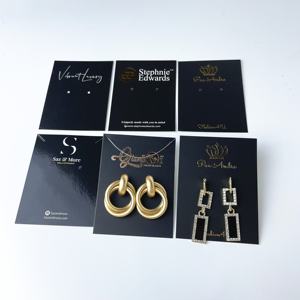 Customロゴプリント段ボールイヤリングカードジュエリー印刷されたカード - Product Image 3