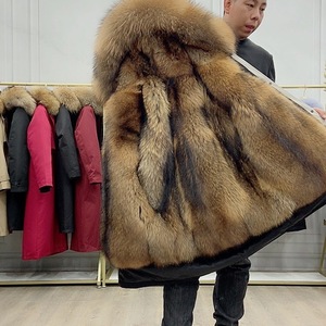 <span class=keywords><strong>Parka</strong></span> en fausse fourrure de raton laveur surdimensionné, surdimensionnée, chaude et épaisse, doublure amovible, manteau pour femmes à <span class=keywords><strong>capuche</strong></span>, à prix bon marché - Product Image 5