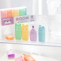 Marcadores Fluorescentes, Marcadores de Colores para Estudiantes, Mini Marcadores de Dibujos Animados, Juego de Marcadores, Resaltadores