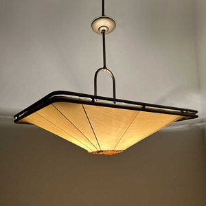 Lámpara de araña estilo Wabi Sabi vintage de 58 cm con seis cabezales, de bajo consumo, para restaurante, hotel, tienda, uso comercial - Product Image 1