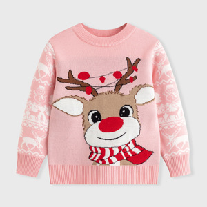 Manufacturer Custom New Children's <strong>Christmas</strong> Cartoon Sweater <strong>Boys</strong> and Girls Baby Double Layer Warm Long Sleeve <strong>Jumper</strong> - Product Image 5