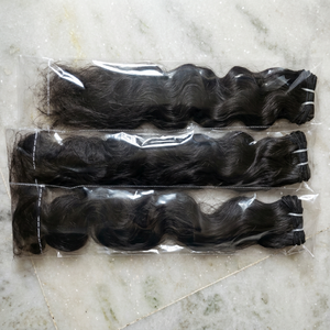 ¡Precio de Fábrica al por Mayor! Extensiones de Cabello Humano 100% Virgen Remy Indio 12A, Súper Doble Trama, Ondulado Sedoso, Tacto Sedoso Doble - Product Image 1