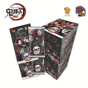 Vendita calda giapponese Anime carte da gioco ispessite <span class=keywords><strong>Tr</strong></span> 3d demone <span class=keywords><strong>Slayer</strong></span> Anime carte da collezione - Product Image 2