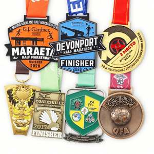 Manufacturer Cheap Wholesale Sublimation Metal Gold Award Medals Sports Custom Logo Kick Boxing Karate Medal - Product Image 4