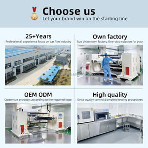 Color coche <span class=keywords><strong>ventanas</strong></span> de vidrio Nano cerámica película Solar luz de coche negro tinte de ventana 5%, 15%, 35%, 50% VLT coche barato película solar - Product Image 4