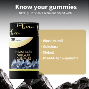 Gomitas de Shilajit Doradas al por Mayor OEM con Ácido Fúlvico y Múltiples Minerales para Energía y Apoyo Inmunológico - Product Image 3